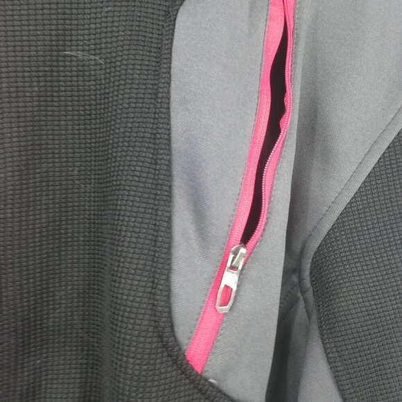 Spyder Mens Raider 2.0 Full Zip Jacket Size XL Black Red Logo Sweater Ribbed - Picture 3 of 14